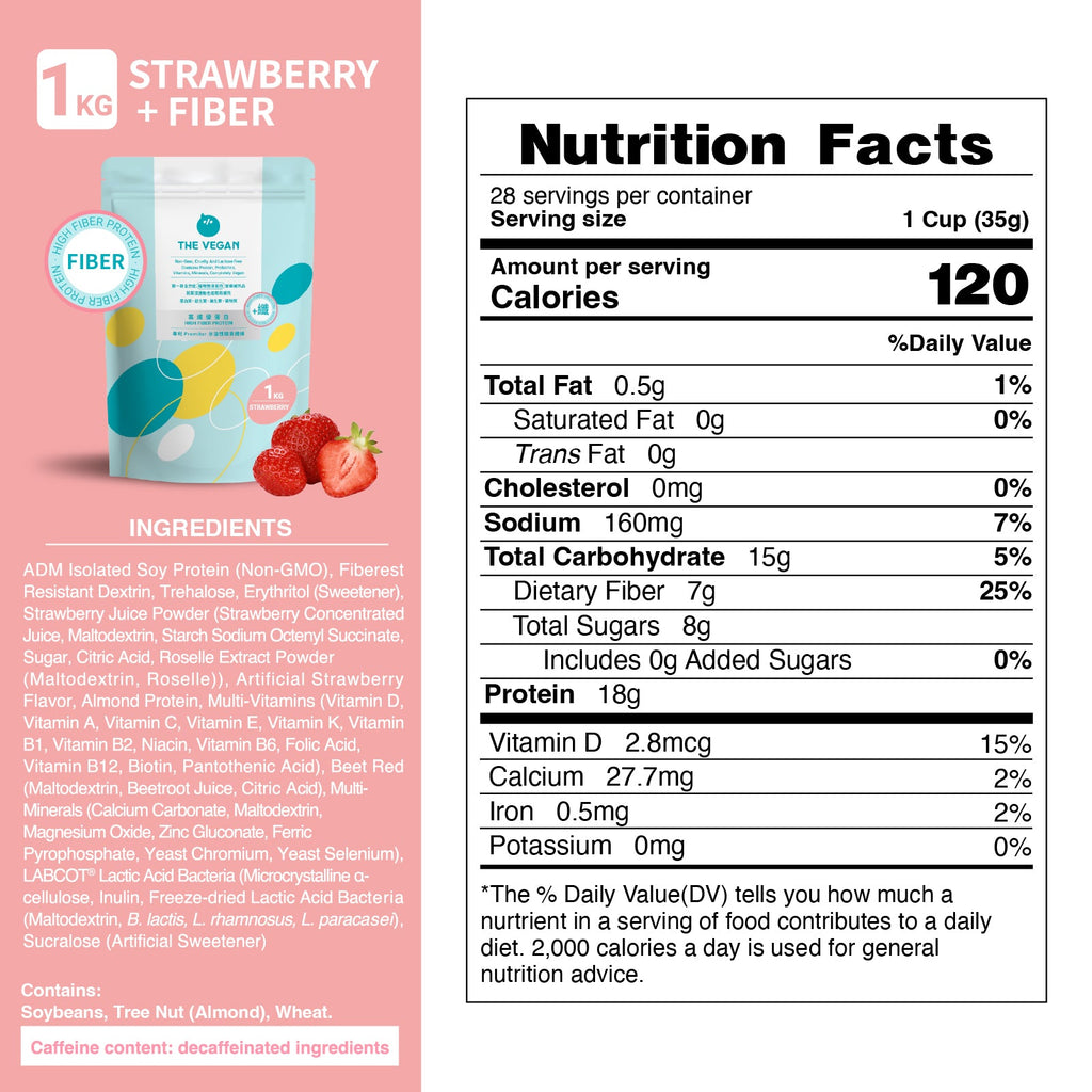 Strawberry | High Fiber Collection The Vegan
