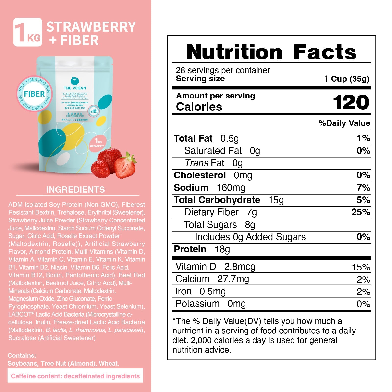 Strawberry | High Fiber Collection The Vegan