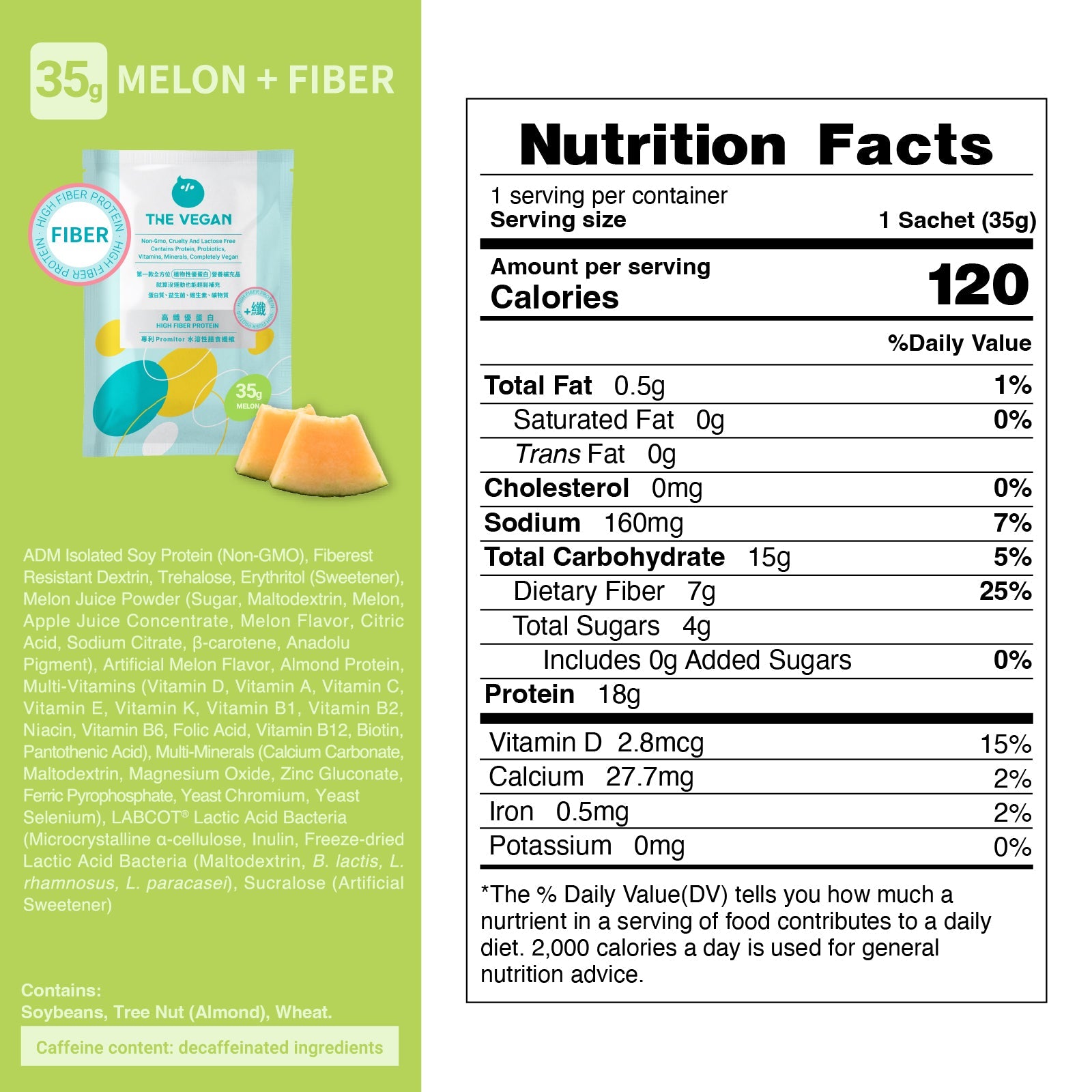 Melon | High Fiber Collection The Vegan
