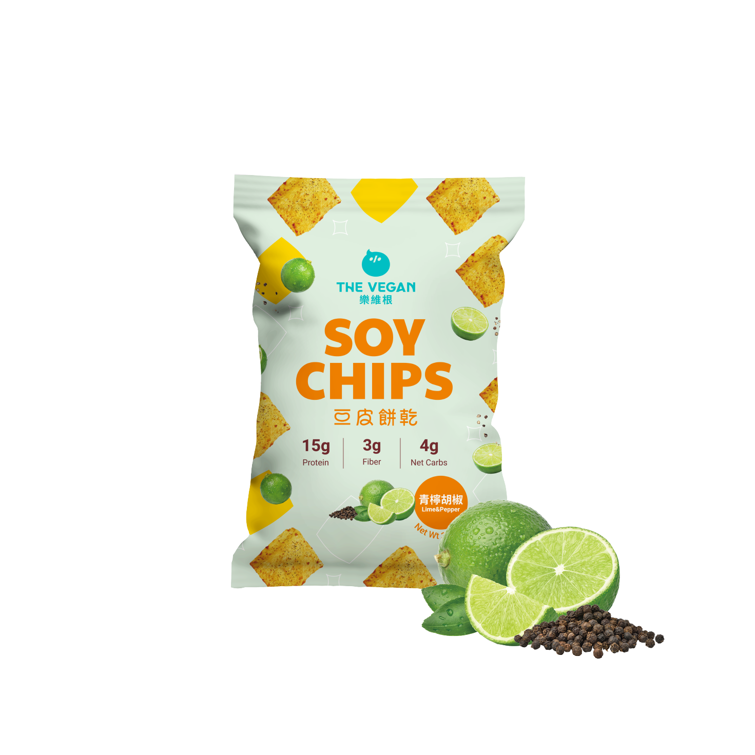 Lime & Pepper | Soy Chips THE VEGAN