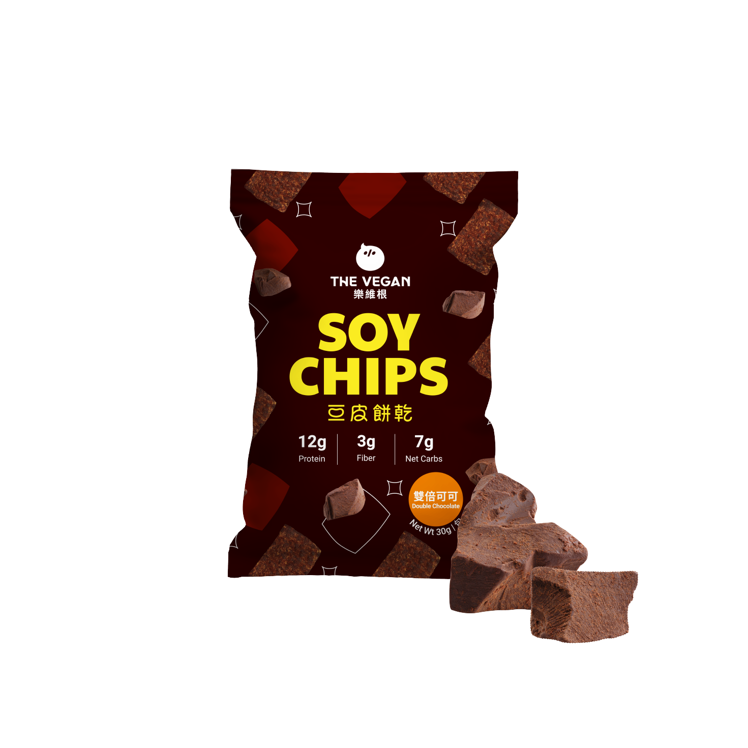 Double Chocolate | Soy Chips THE VEGAN