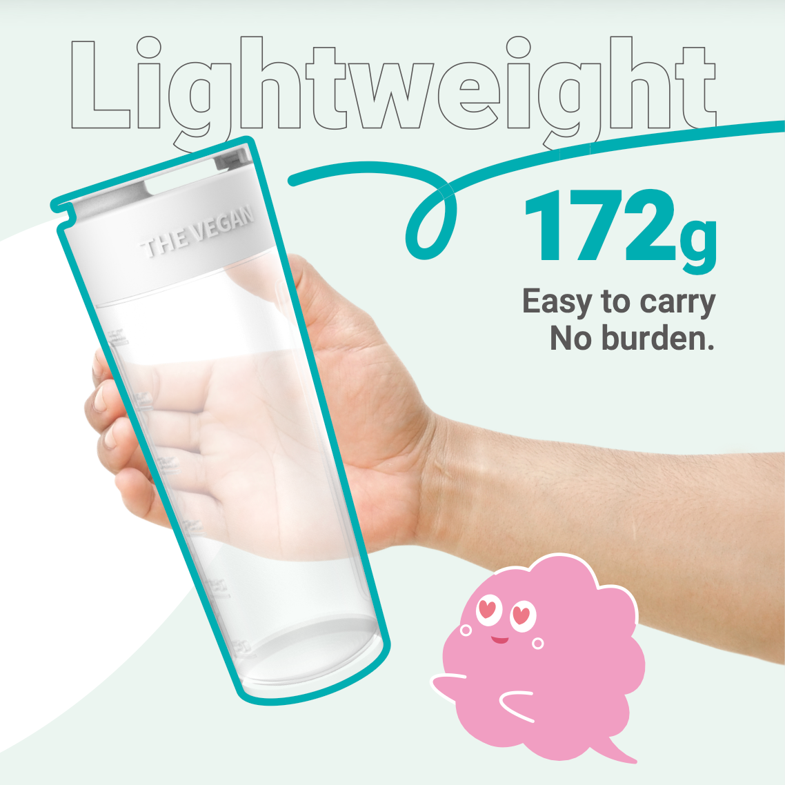 Protein Shaker Bottle The Vegan