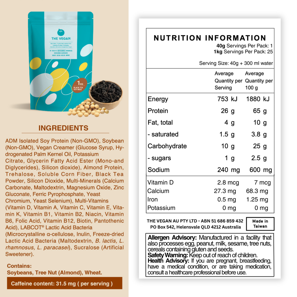 Black Tea Soy Milk | Classic Collection THE VEGAN